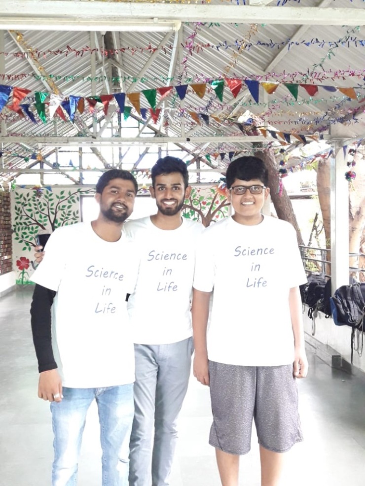 Dinesh bhai, Neej and Soham - Team SIL at Manav Gulzar
